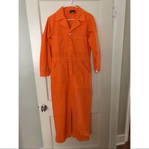 Big Bud Press Orange Jumpsuit Size Small